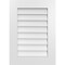 Ekena Millwork Vertical Surface Mount PVC Gable Vent: Non-Functional, w/ 3-1/2"W x 1"P Standard Frame, 20"W x 28"H GVPVE20X2801SN - alternate 1